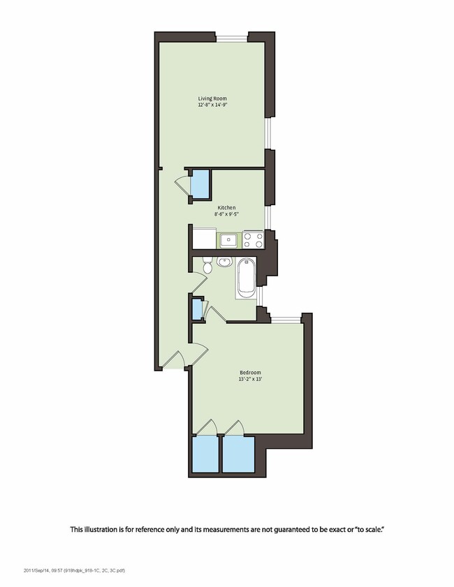 Floorplan - 918 E. Hyde Park Boulevard