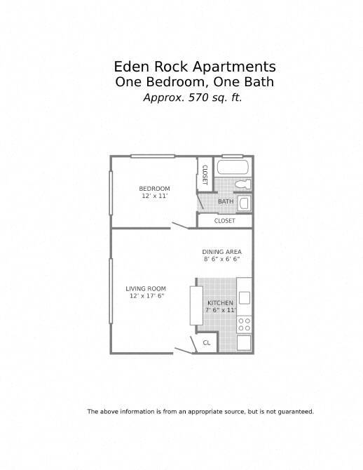 Floorplan - Eden Rock Apartments