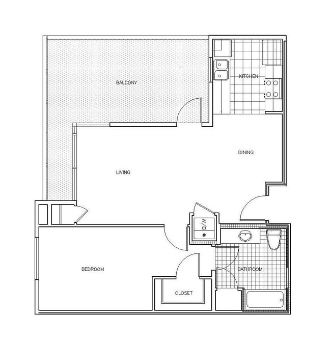 San Remo 1x1 floor plan PR SM San Remo LLC - PR SM San Remo LLC