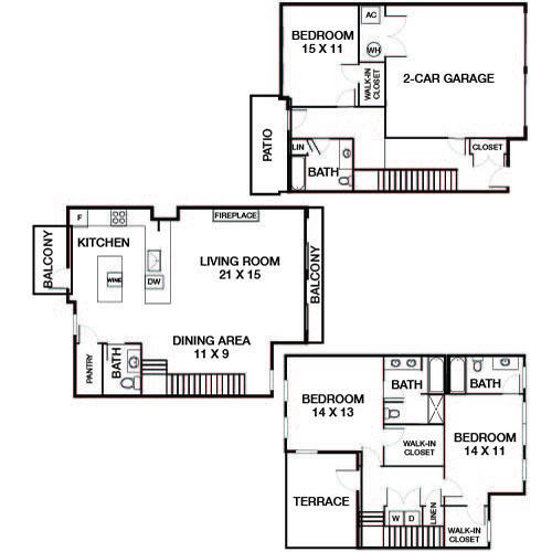 Floorplan - Elm Creek Apartments