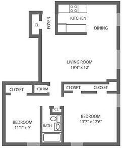 Floorplan - Pine Manor II Apartments