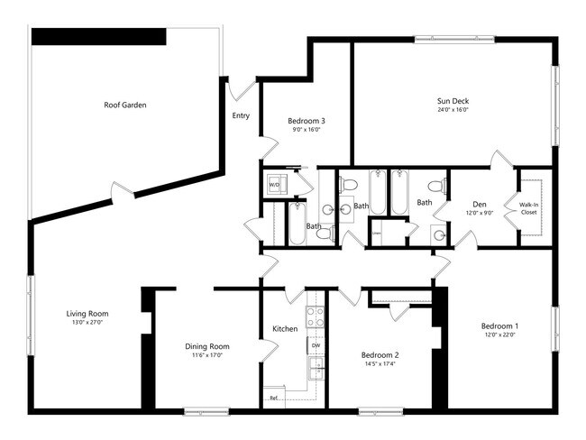 Floorplan - 1000 Green