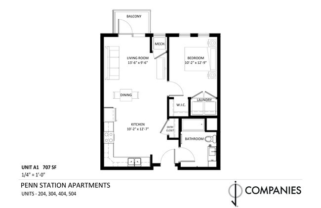 Floorplan - Penn Station Apartments