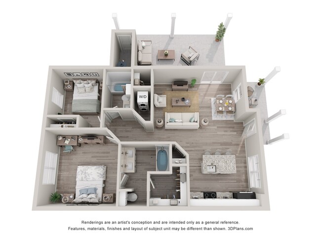 The Waverly - 2x2 - Grove Landing