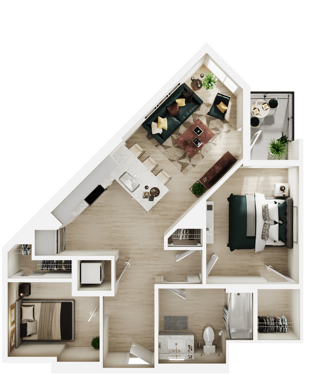 Floorplan - Link Apartments® Four12