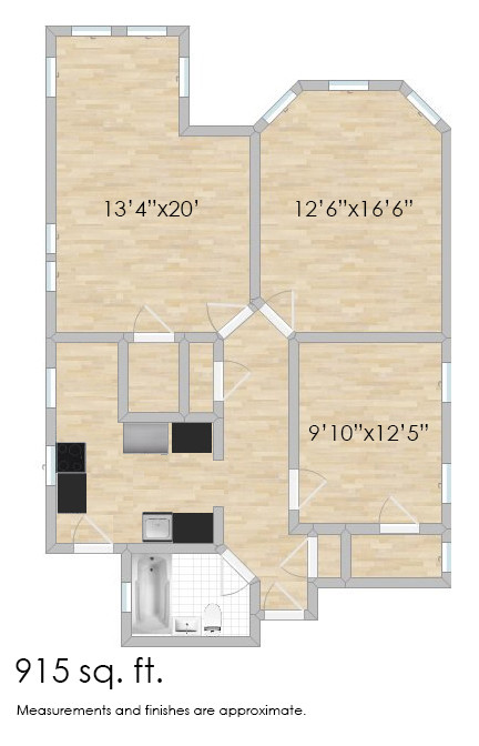 Floorplan - 432-438 N. Austin Blvd.