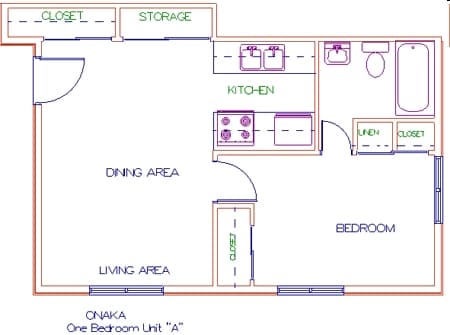 1BR/1BA - Onaka Village