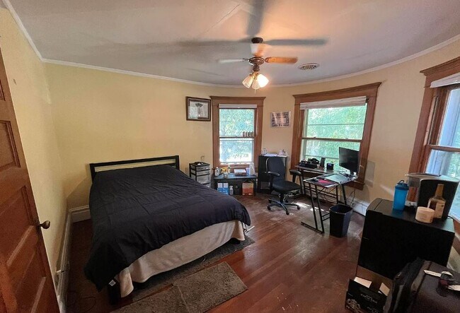 Bedroom 1 w/ Plenty of Natural Light and Space, plus 1 Smoke Detector - 1507 W Barker Ave