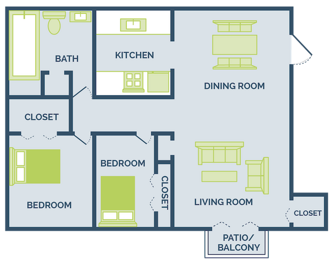 Floorplan - Eagles Pointe Apartments