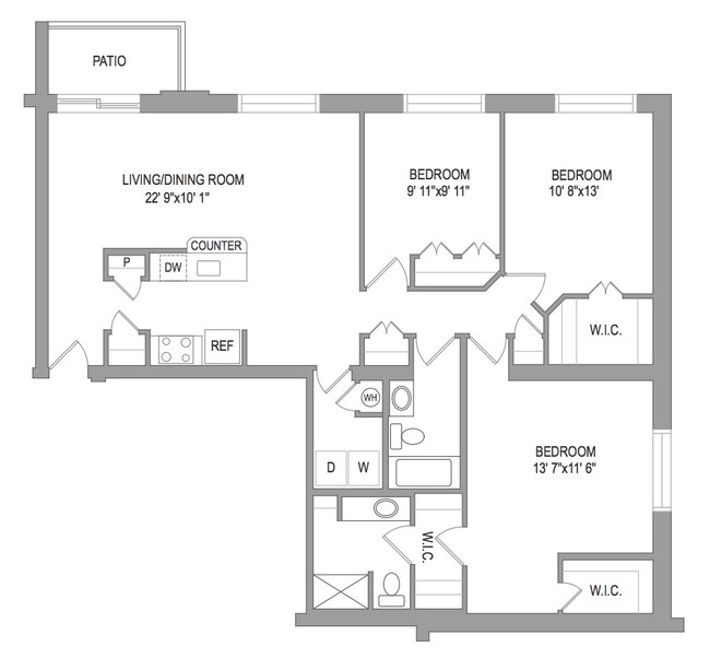 3BR/2BA - Columbia View