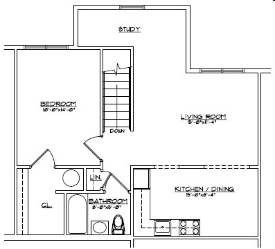 1BR/1BA - Devon Woods