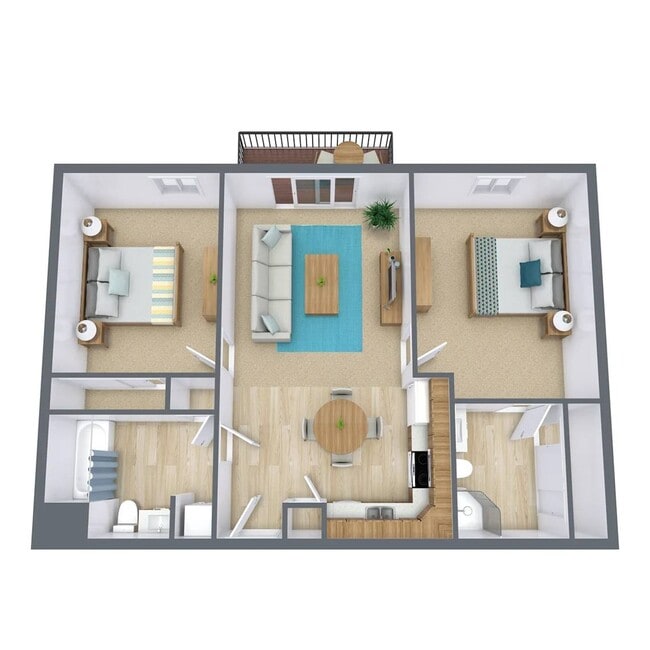 Floorplan - Deerfield Apartments Council Bluffs