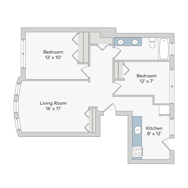 Floorplan - 5222-38 S. Drexel Avenue