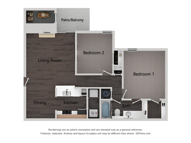 Floorplan - The Magnolia Apartments