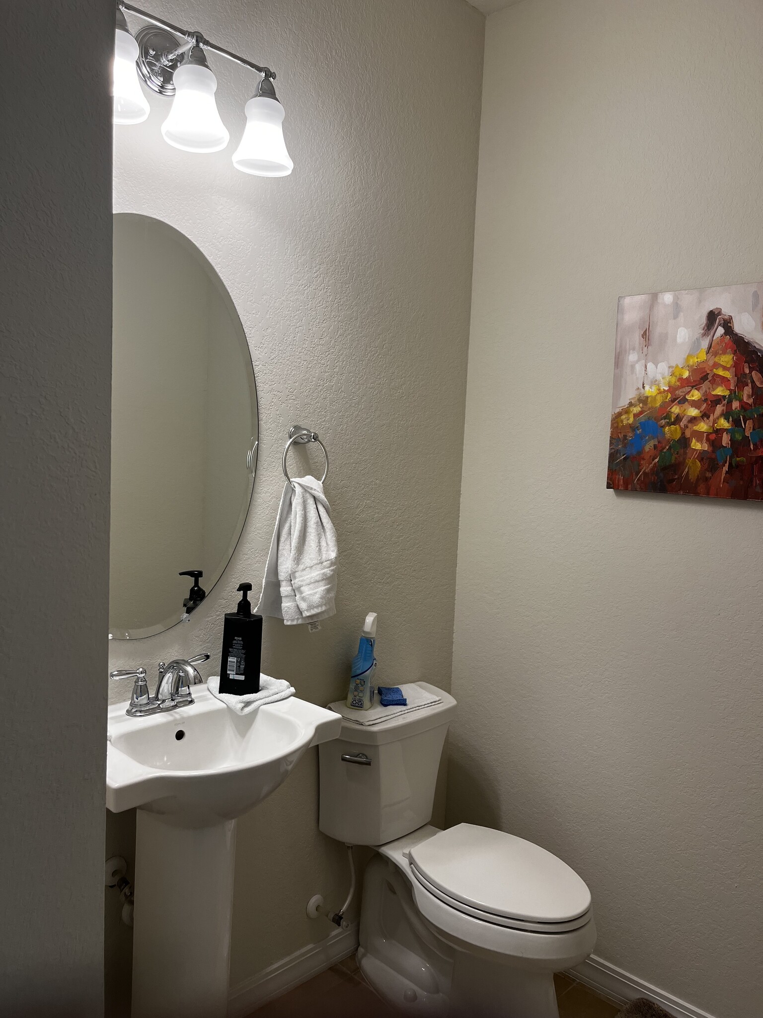 Powder room main level - 1418 Evergreen Ter