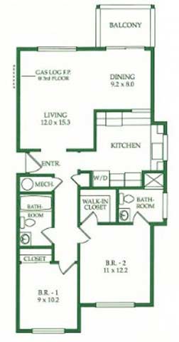 Floorplan - Crooked Oak at Loma Verde Preserve Apartment Homes