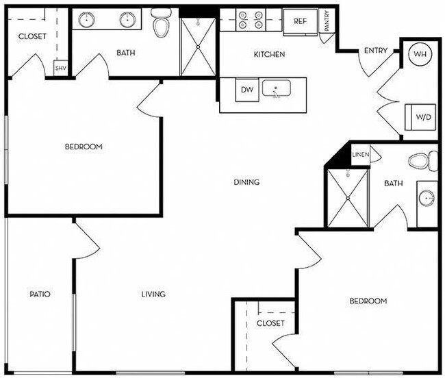 Prescott | 2 Bed/2 Bath | 1,111-1,114 SF - The Logan at Osborn