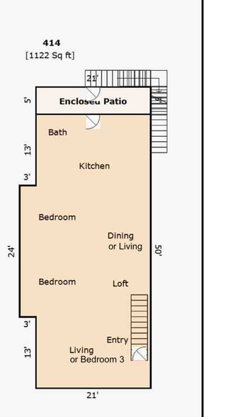 Basic Layout - 414 Kentucky St