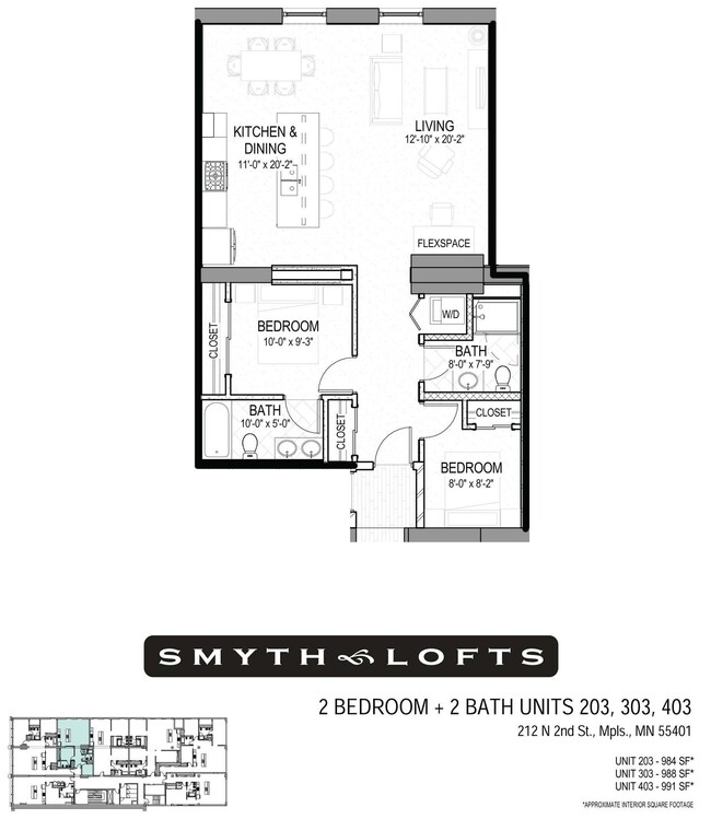 Floorplan - Smyth Lofts | Luxury Lofts in the North Loop