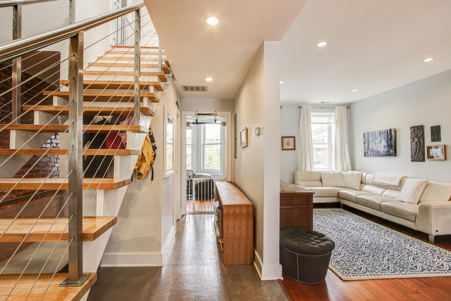 Open Concept Living, with Stylish Butcher Block Staircase - 1362 Otis Pl NW