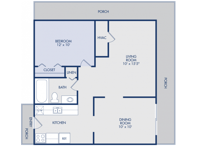 1 bedroom duplex - Winding Creek