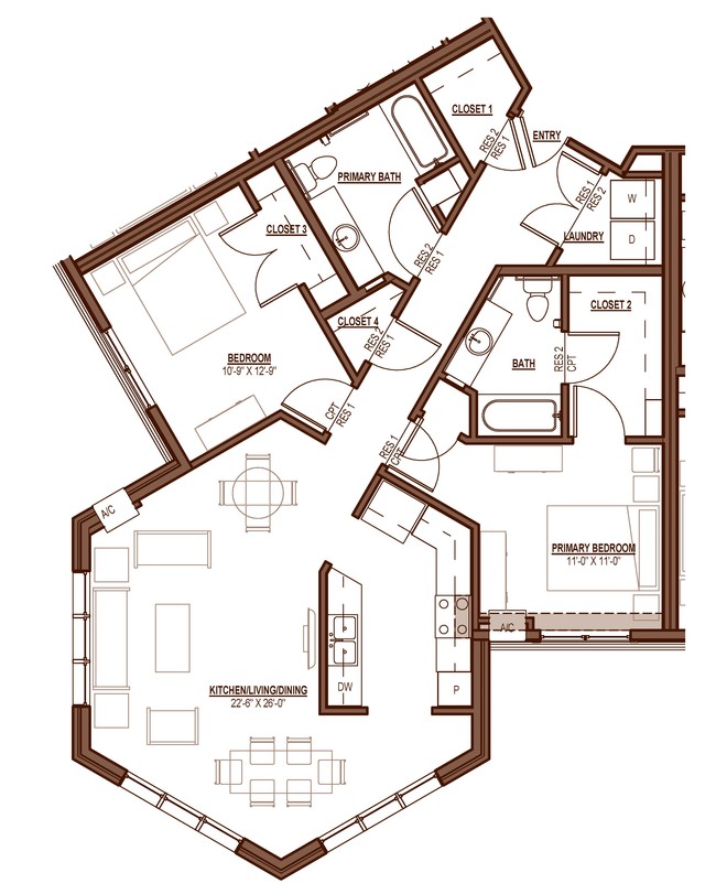 2BR/2BA - Bottineau Ridge