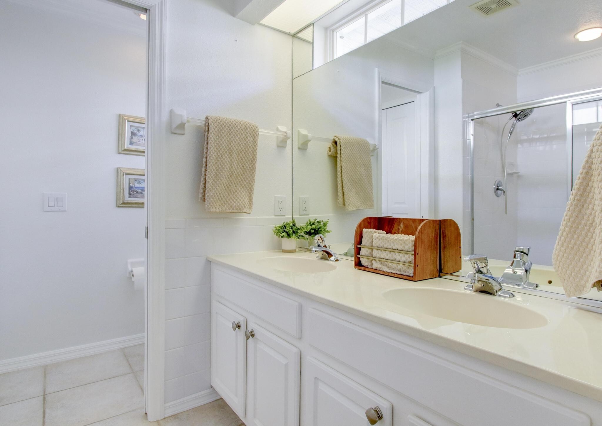Master bath with dual sinks - 143 Braemar Ave