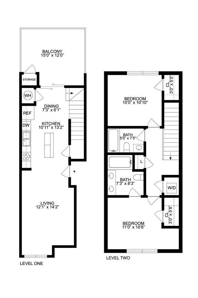 Floorplan - Lake Vista Apartments