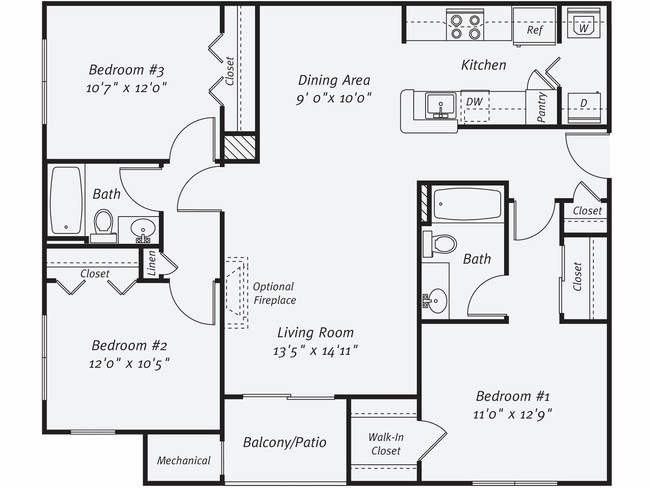 Floorplan - eaves Washingtonian Center