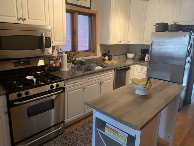 Kitchen with stainless steel appliances, including dish washer - 939 N Fairfield Ave