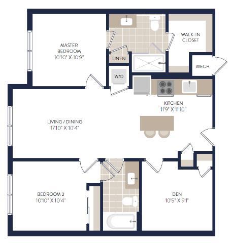 Floorplan - Rise Temple at Temple Courts