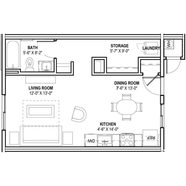 Floorplan - Cabana Southern Apartments