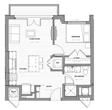 Building Photo - The Gallery (Corner) | 1 Bed | 1 Bath | 561 SF