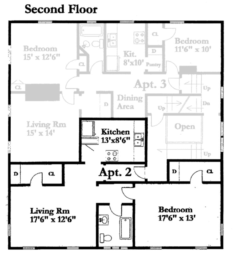 Apt2 Floorplan - 263 Morris Ave SE