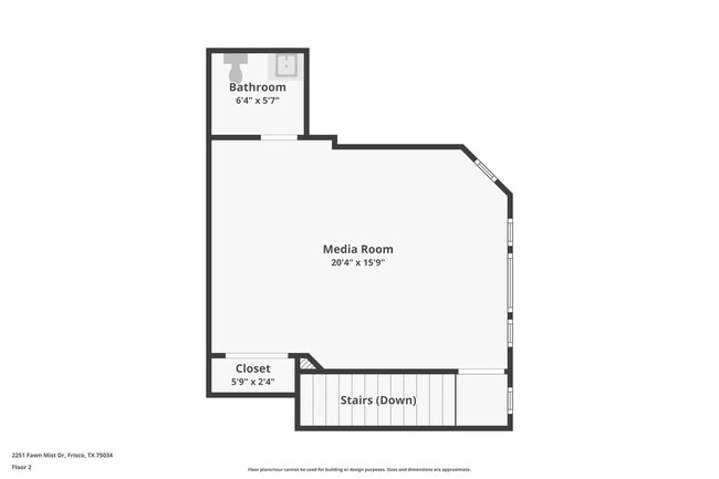 Upstair layout - 2251 Fawn Mist Dr