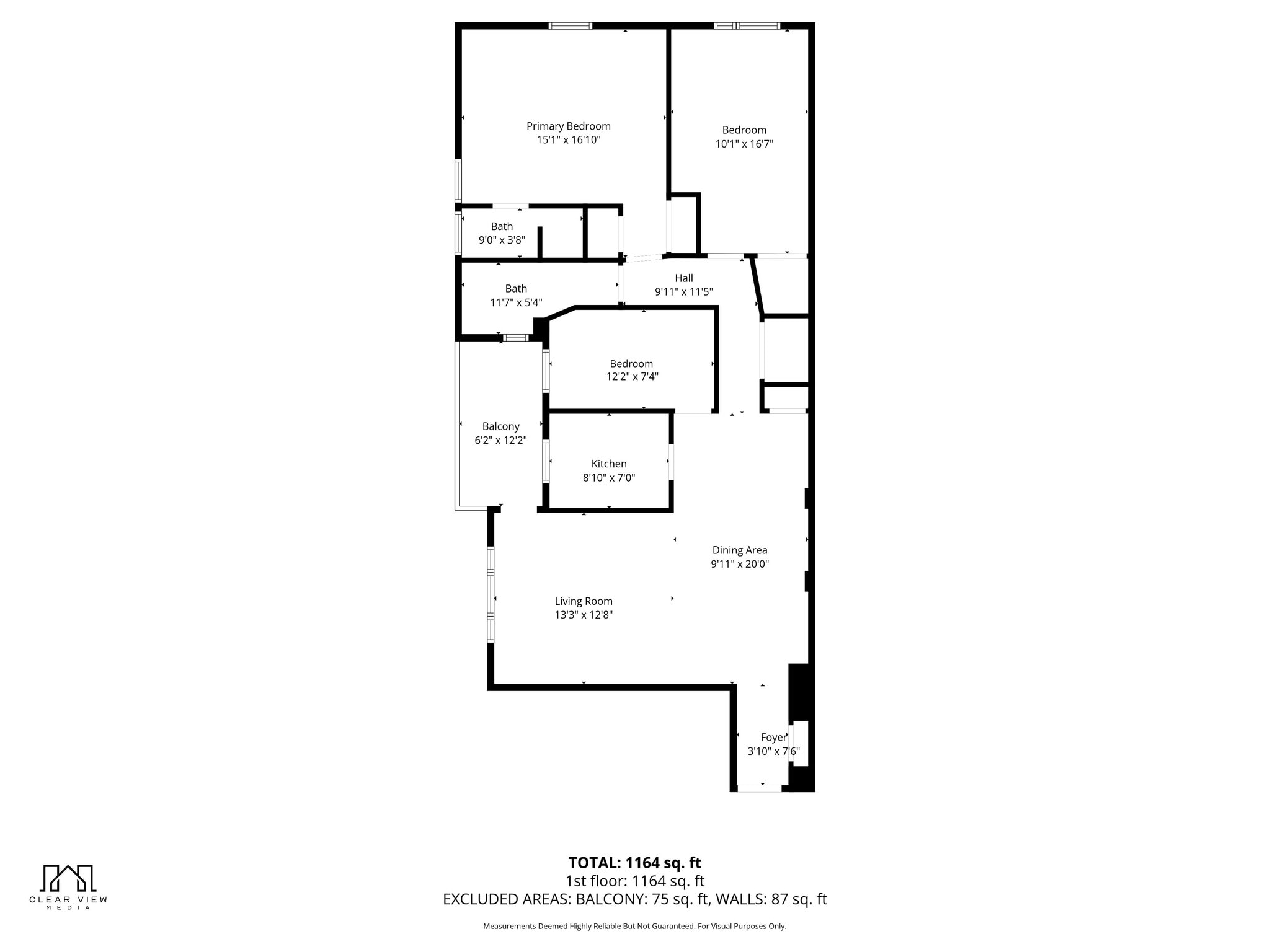 Floor plans of 555 Broadway Unit 4F - 555 Broadway