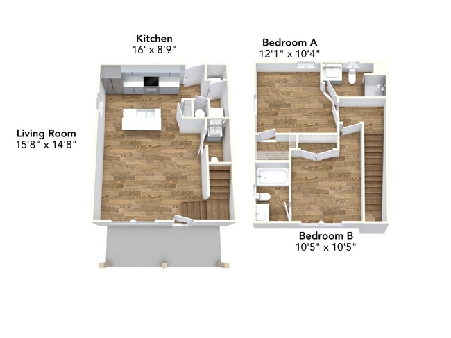 2 Bedroom Townhome Clemson Unfurnished - Varsity Club | Student Housing