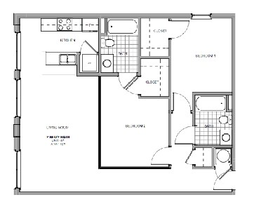 2BR/2BA - Dill Building