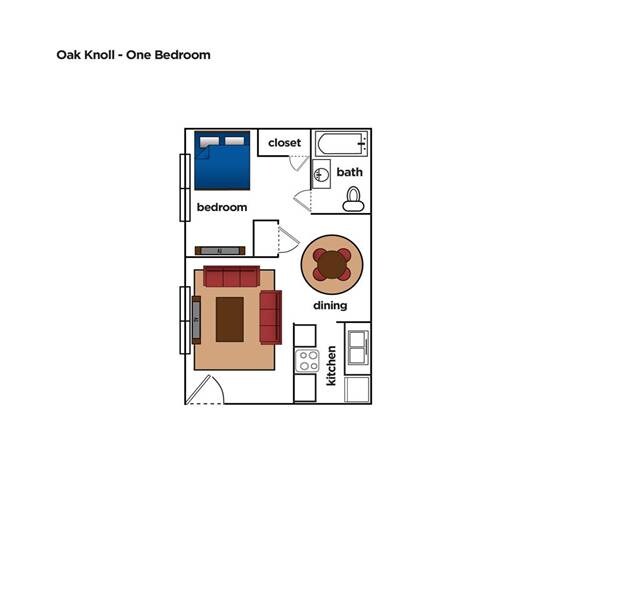 Floorplan - Oak Knoll Apartments