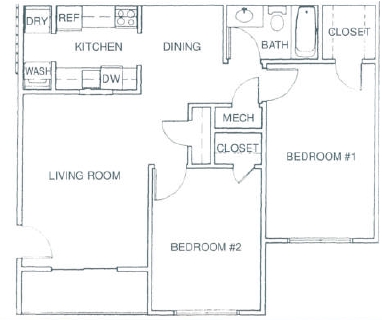 2BR/1BA - Village Square of Searcy