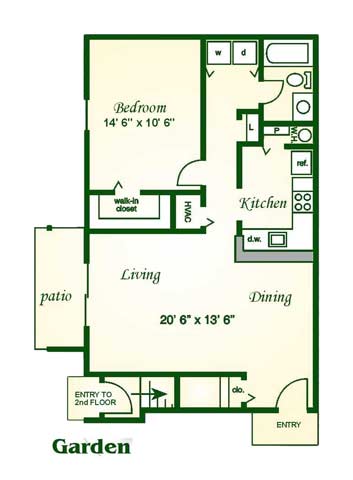 Floorplan - Fords Pointe Apartments and Townhomes