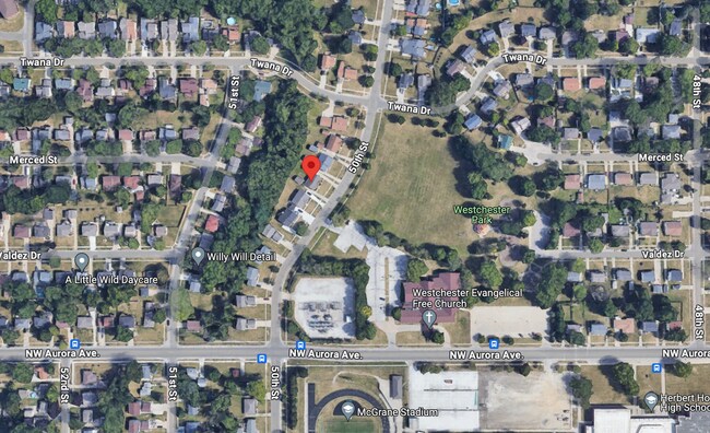 Building Photo - Updated 2BR/1BA duplex with office in partially finished basement, detached garage and across fro...