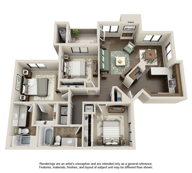 Floorplan - Sonoran Apartment Homes