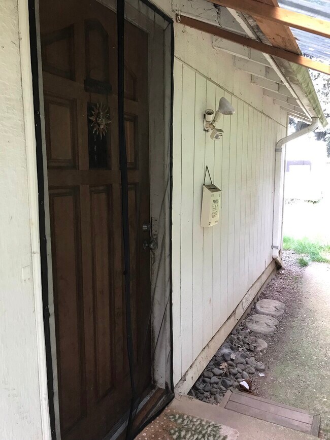 Solid wood front door - 2814 SE 133rd Ave