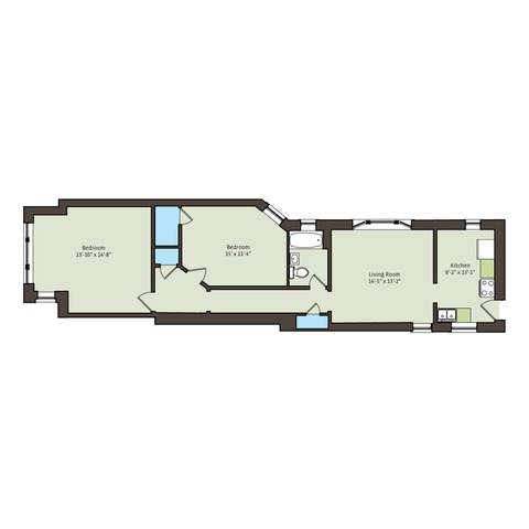 Floorplan - 5339-5345 S. Woodlawn Avenue
