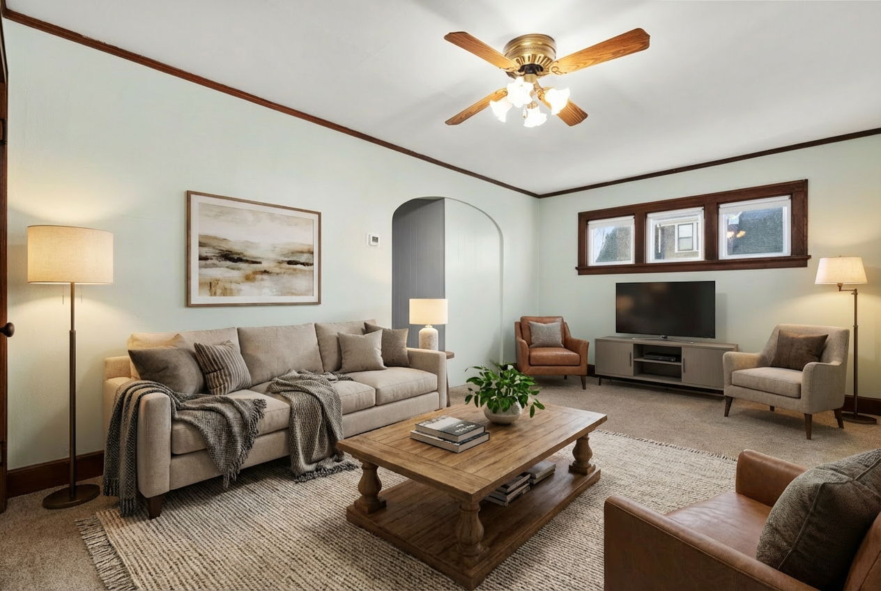 Living Room (Staged) - 21 Farwell St