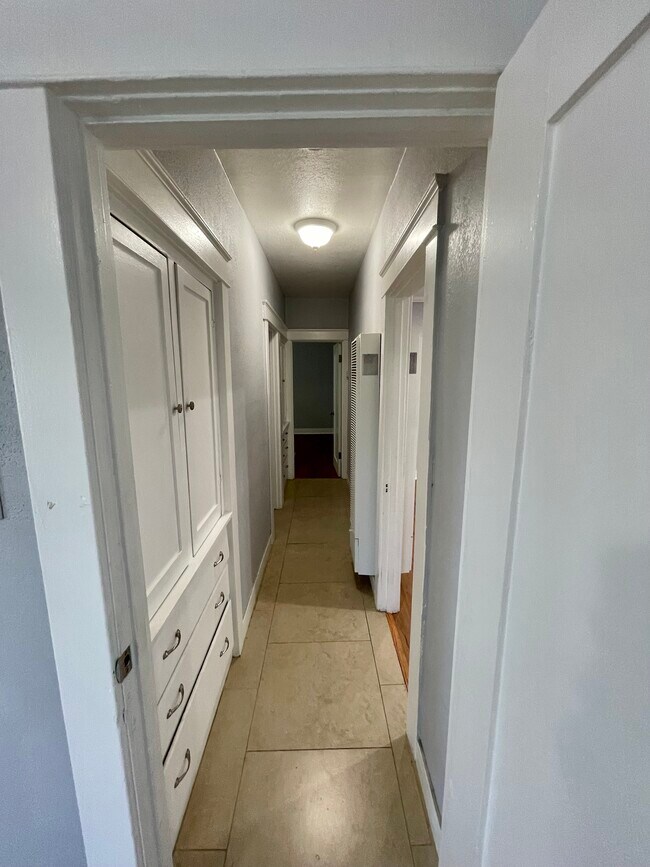 Built-in cabinetry in the hallway, outside each bedroom - 271 Del Rey Ave