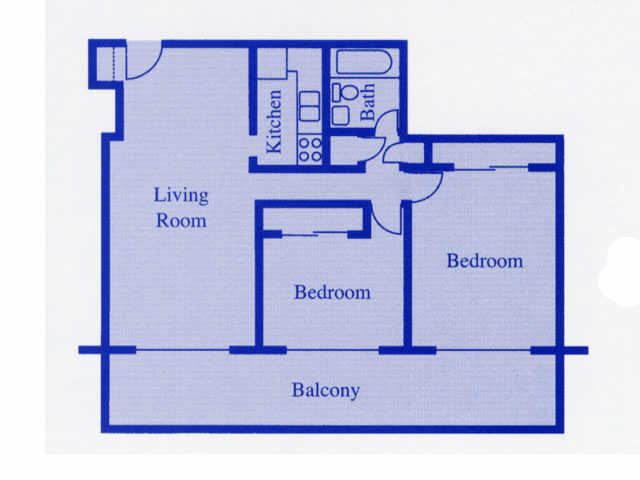 Plan 3 - Mid-Town Apartments