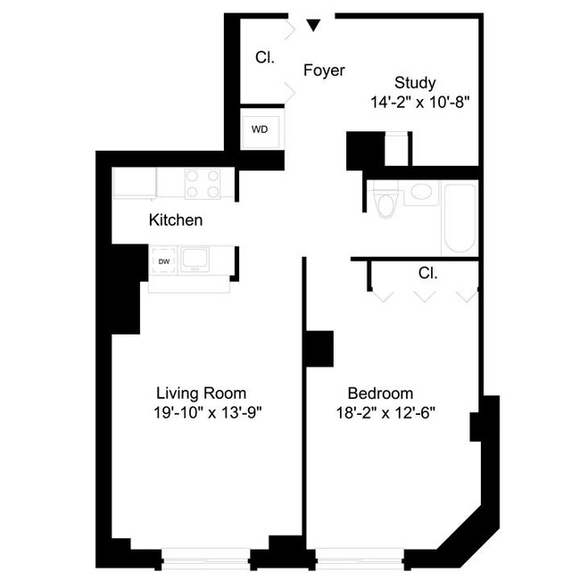 1BR/1BA - Liberty Plaza