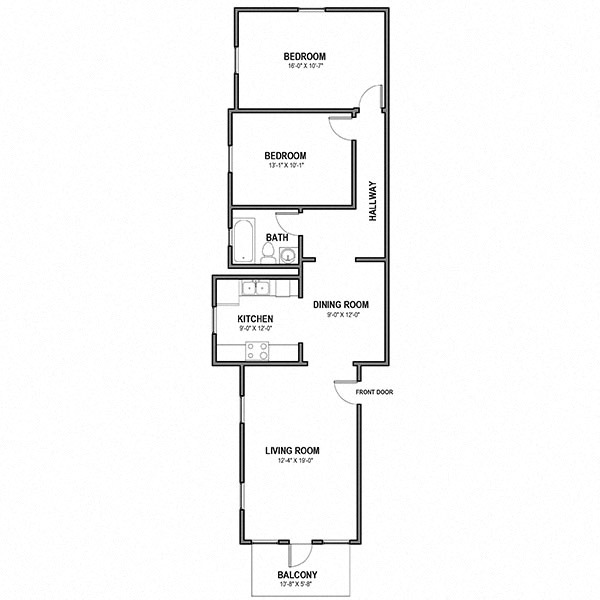 Floorplan - Hempstead Road Apartments